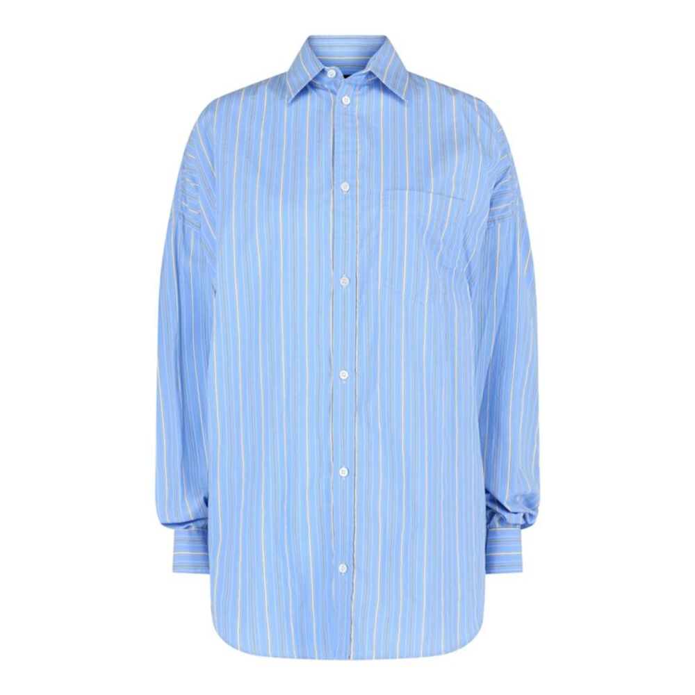 Balenciaga Striped Cocoon Shirt Multi Womens